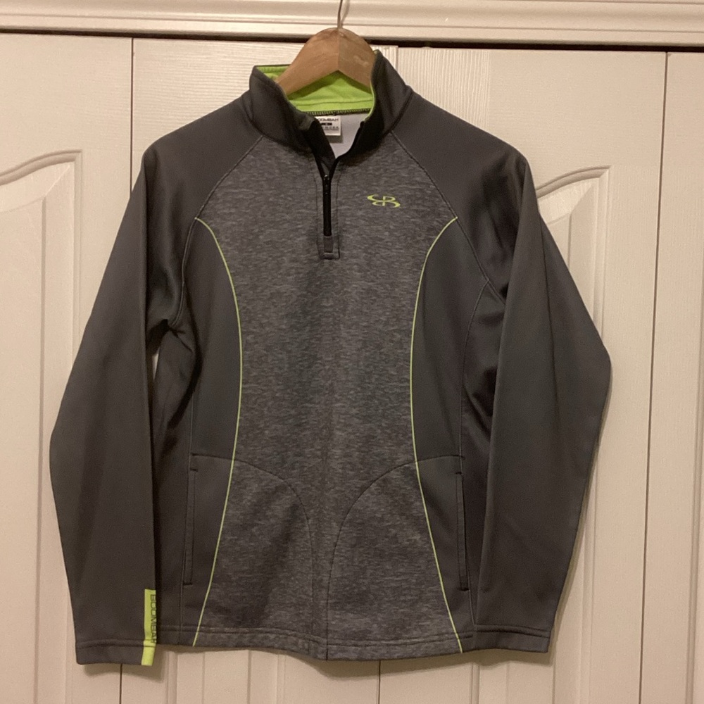 Boombah Charcoal and Lime Quarter-Zip